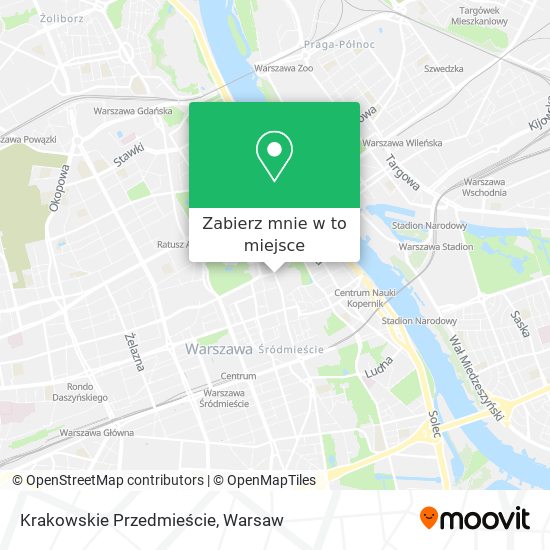 Mapa Krakowskie Przedmieście