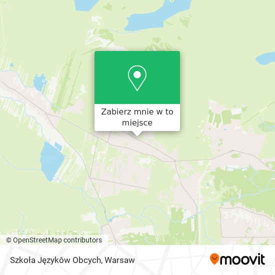 Mapa Szkoła Językôw Obcych