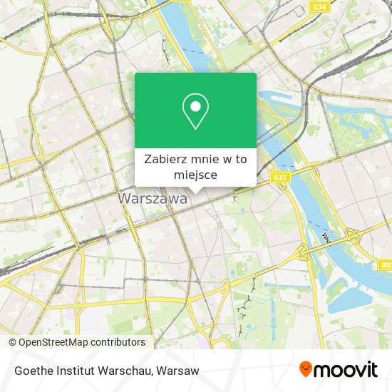 Mapa Goethe Institut Warschau