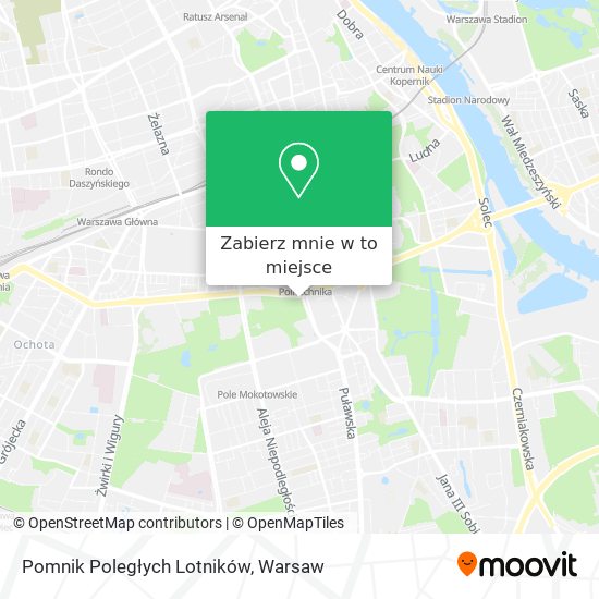 Mapa Pomnik Poległych Lotników