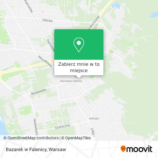 Mapa Bazarek w Falenicy