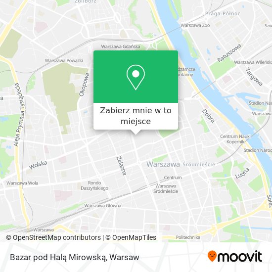 Mapa Bazar pod Halą Mirowską