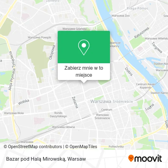 Mapa Bazar pod Halą Mirowską