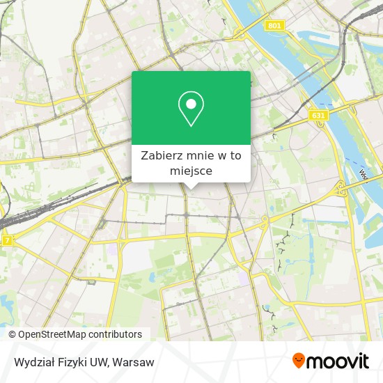 Mapa Wydział Fizyki UW