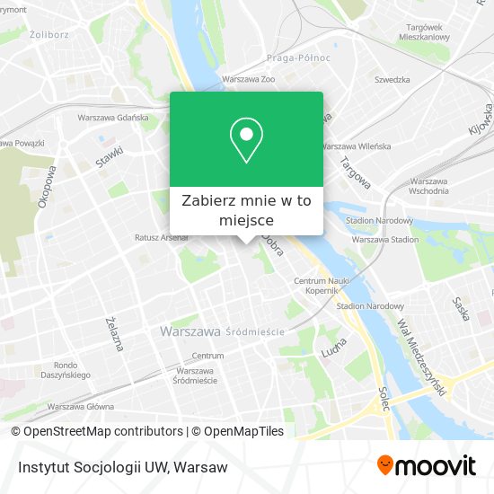 Mapa Instytut Socjologii UW