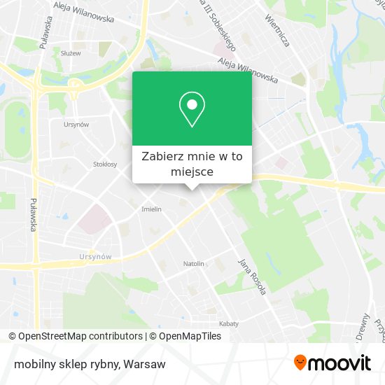 Mapa mobilny sklep rybny