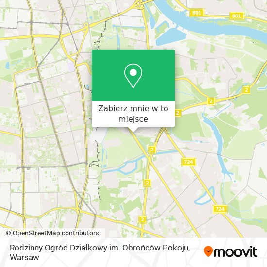 Mapa Rodzinny Ogród Działkowy im. Obrońców Pokoju