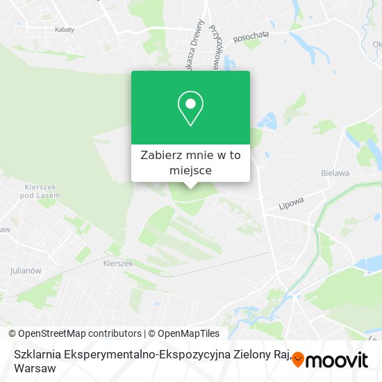 Mapa Szklarnia Eksperymentalno-Ekspozycyjna  Zielony Raj