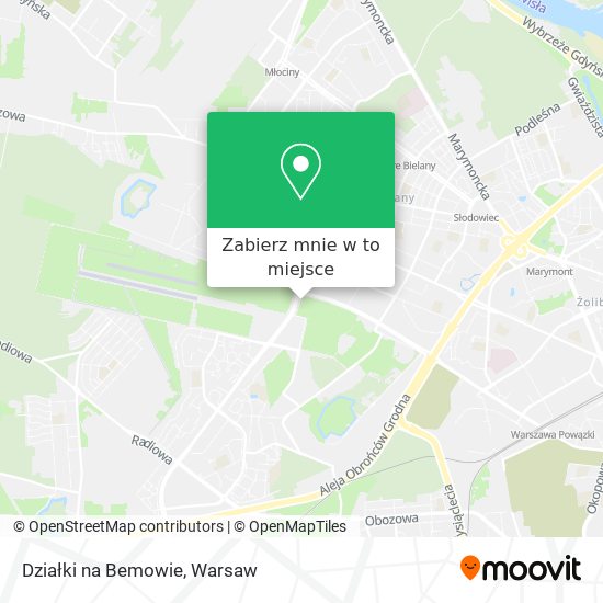 Mapa Działki na Bemowie