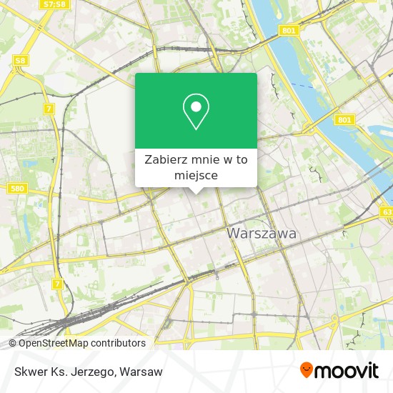 Mapa Skwer Ks. Jerzego