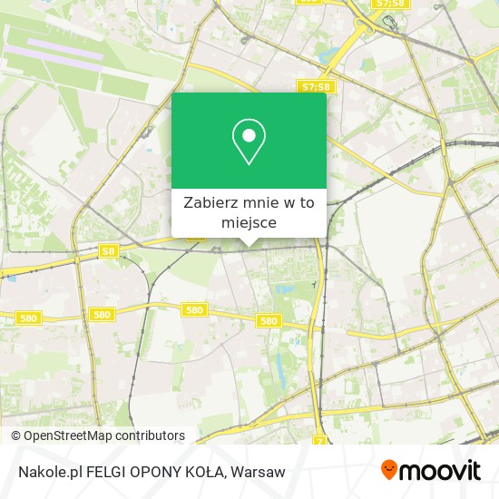 Mapa Nakole.pl FELGI OPONY KOŁA