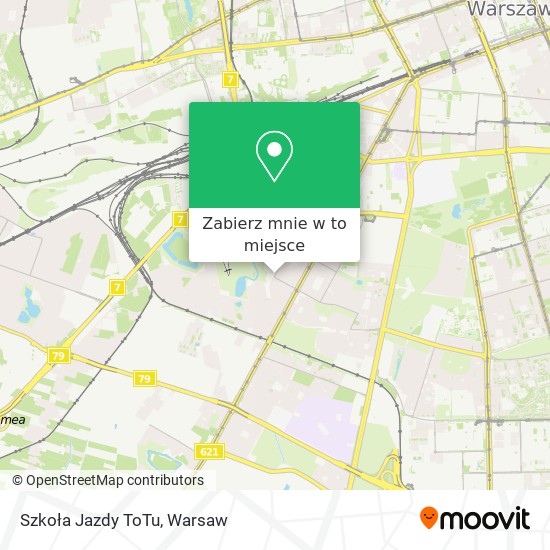 Mapa Szkoła Jazdy ToTu