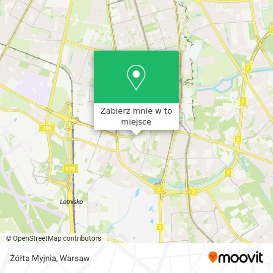 Mapa Żółta Myjnia