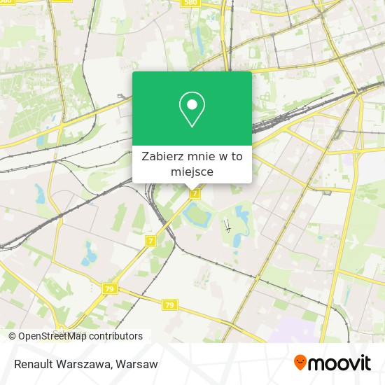 Mapa Renault Warszawa