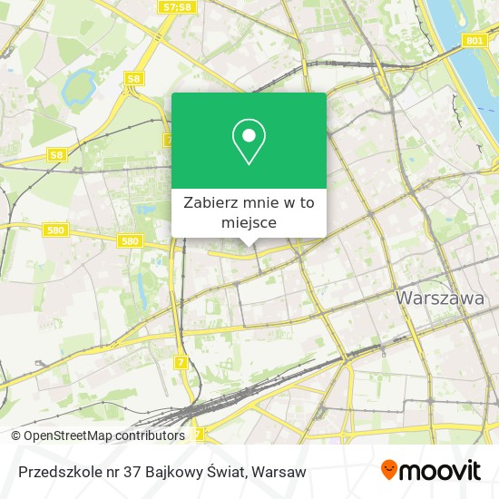 Mapa Przedszkole nr 37  Bajkowy Świat