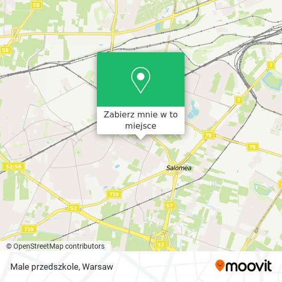 Mapa Male przedszkole