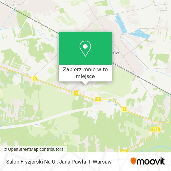 Mapa Salon Fryzjerski Na Ul. Jana Pawła II