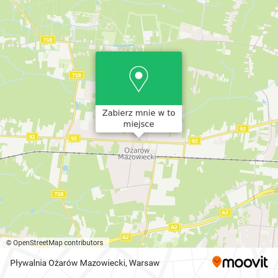 Mapa Pływalnia Ożarów Mazowiecki