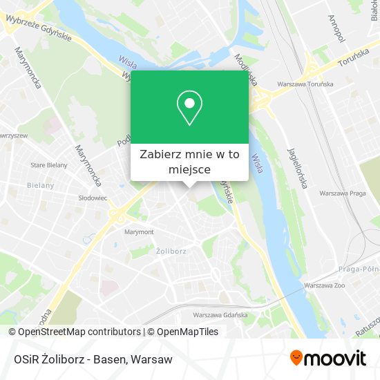 Mapa OSiR Żoliborz - Basen