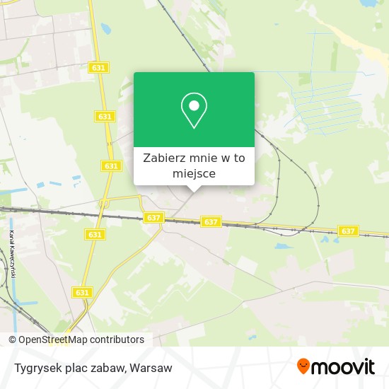 Mapa Tygrysek plac zabaw