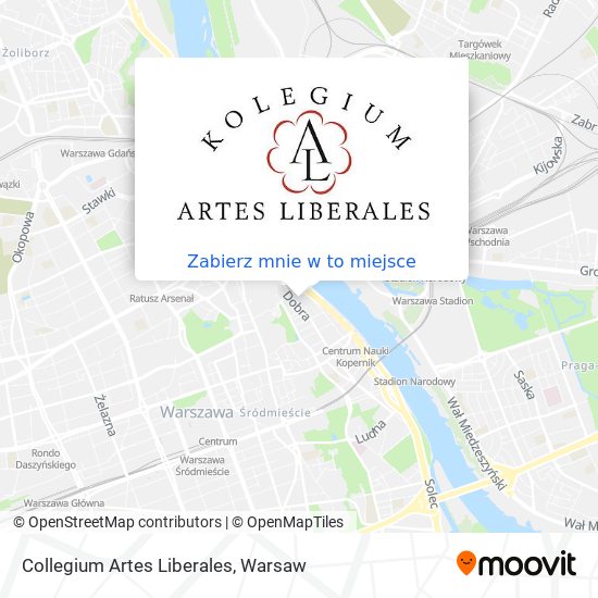 Mapa Collegium Artes Liberales