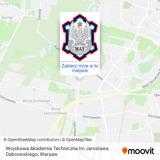 Mapa Wojskowa Akademia Techniczna Im Jaroslawa Dabrowskiego