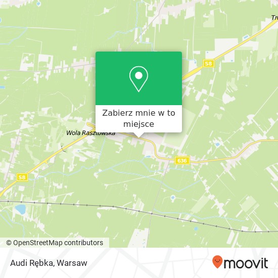 Mapa Audi Rębka