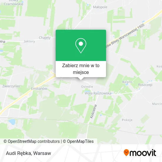 Mapa Audi Rębka