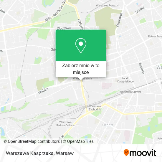 Mapa Warszawa Kasprzaka