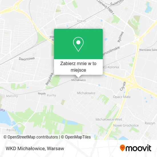 Mapa WKD Michałowice