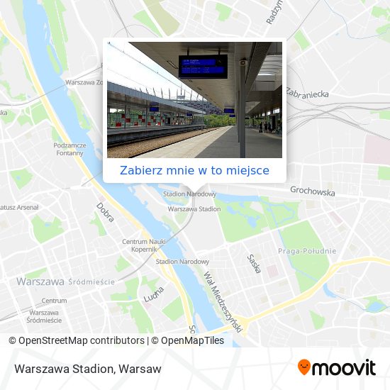 Mapa Warszawa Stadion