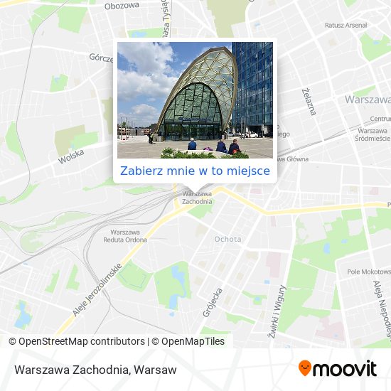 Mapa Warszawa Zachodnia