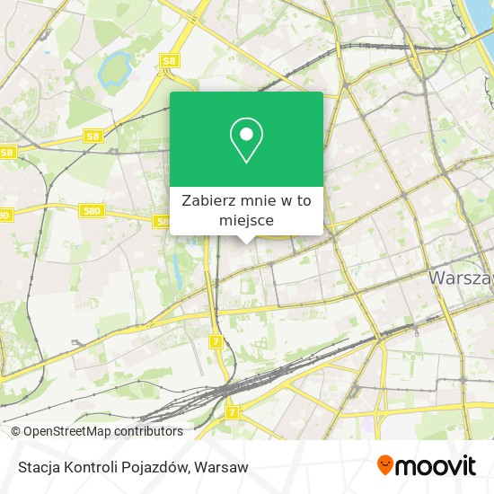 Mapa Stacja Kontroli Pojazdów