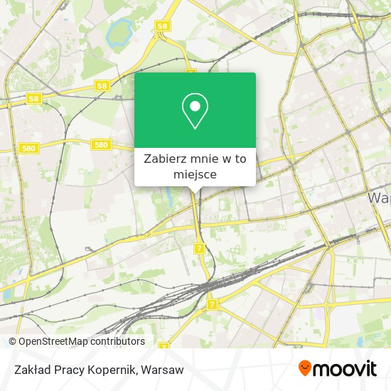 Mapa Zakład Pracy Kopernik