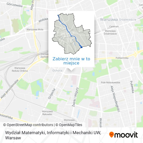 Mapa Wydział Matematyki, Informatyki i Mechaniki UW