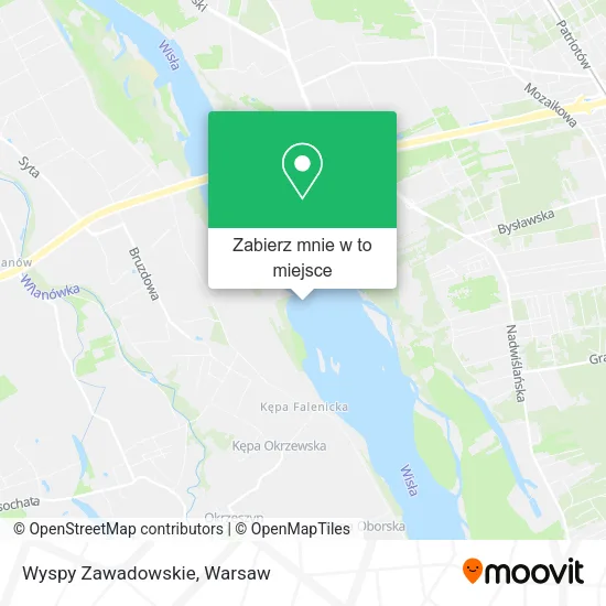 Mapa Wyspy Zawadowskie