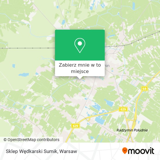 Mapa Sklep Wędkarski Sumik