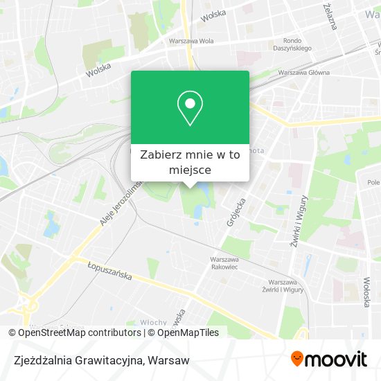 Mapa Zjeżdżalnia Grawitacyjna