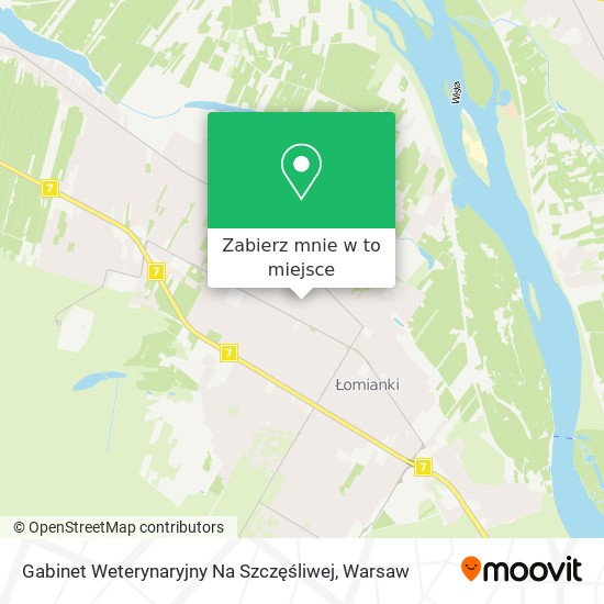 Mapa Gabinet Weterynaryjny Na Szczęśliwej