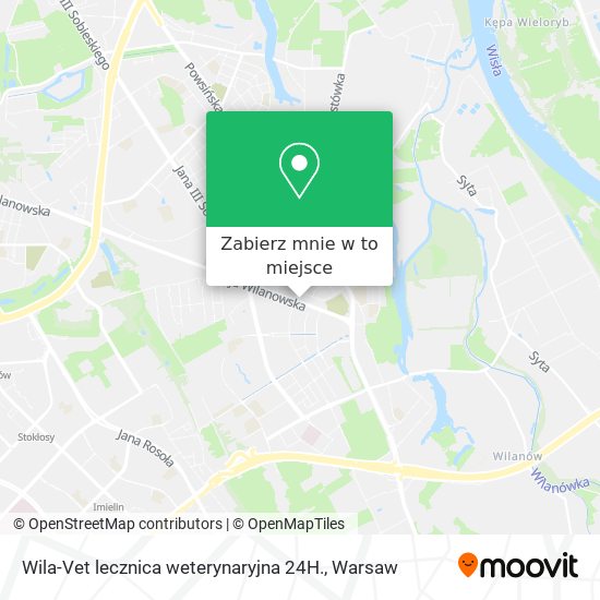 Mapa Wila-Vet lecznica weterynaryjna 24H.