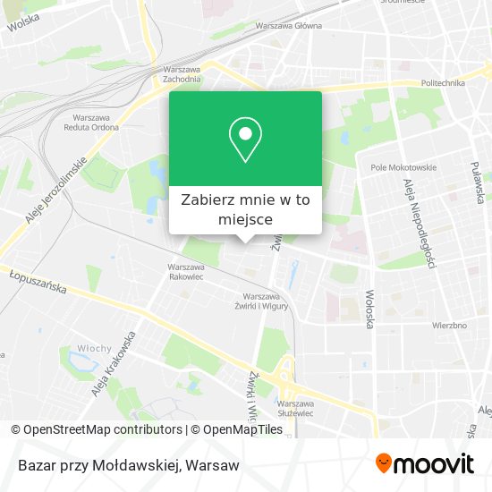 Mapa Bazar przy Mołdawskiej