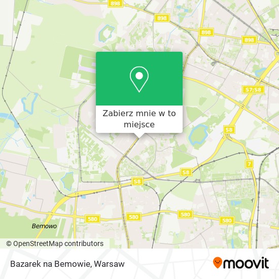 Mapa Bazarek na Bemowie