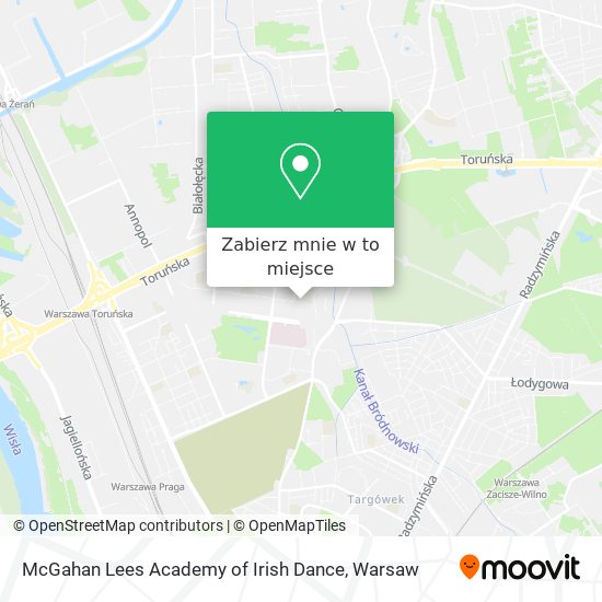 Mapa McGahan Lees Academy of Irish Dance
