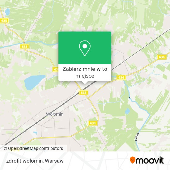 Mapa zdrofit wolomin