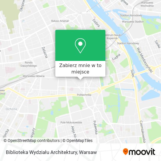 Mapa Biblioteka Wydziału Architektury