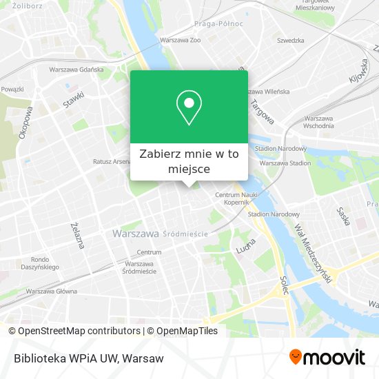 Mapa Biblioteka WPiA UW