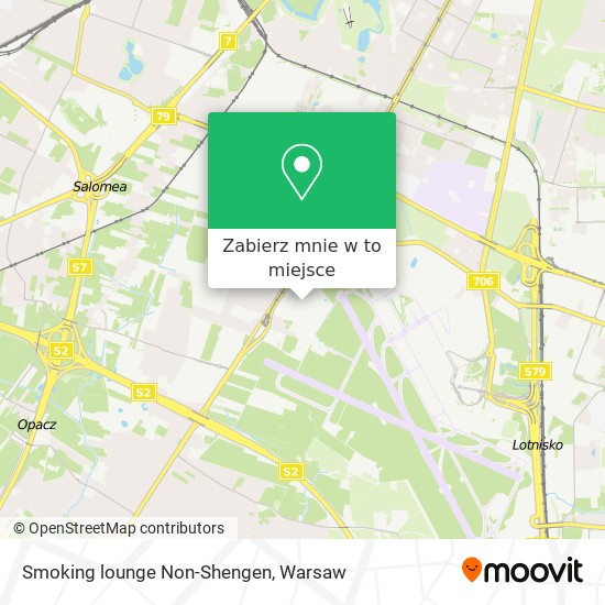 Mapa Smoking lounge Non-Shengen