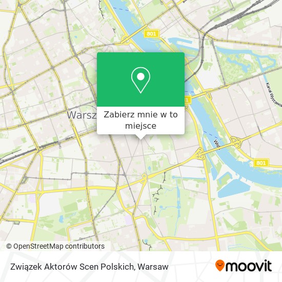 Mapa Związek Aktorów Scen Polskich