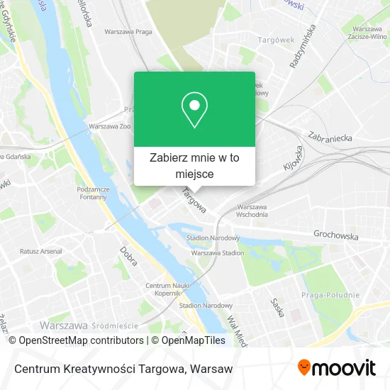 Mapa Centrum Kreatywności Targowa
