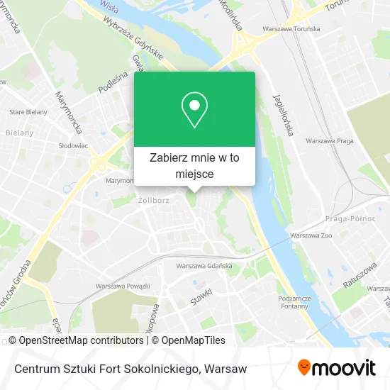 Mapa Centrum Sztuki Fort Sokolnickiego